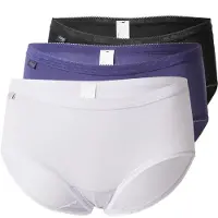 Sloggi Slip 'Basic+' indigo / zwart gemêleerd / wit