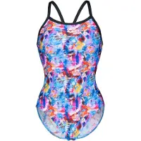 Arena Badpak 'Lightdrop Memories Back' neonblauw / neonoranje / rosa / wit