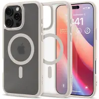 Spigen Ultra Hybrid Backcover MagSafe voor de Apple iPhone 16 Pro Max - Frost Natural Titanium