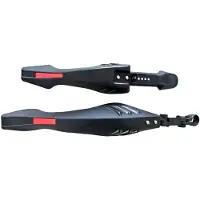 HBS Spatbord Mountainbike Verstelbaar -universeel Spatborden Voor En Achter 24 - 26 - 27 Inch Zwart