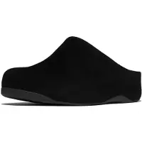 FitFlop Women Shuv Suede Clogs All Black-Schoenmaat 41