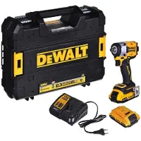 DeWalt Gereedschap - 18V ACCU slagmoersleutel, 2x accu 2.0 Ah XR, oplader DCF921D2T