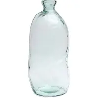 Bazar Bizar Vaas Shudi | glas blauw 34x73x34 cm vazen | NADUVI