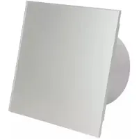 Air Roxy Badkamer ventilator Ø125mm - Met Timer en Vertraagde start - Muurventilator - Badkamerventilator - CE ventilator - Zeer stil (26dB) - Glazen front