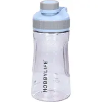 B-Home Waterfles / drinkfles / sportfles Aquamania - lichtblauw - 530 ml - kunststof - bpa vrij - lekvrij - Stijlvolle fles