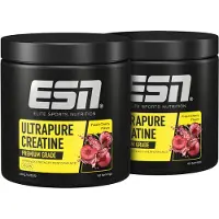 ESN Ultrapure Creatine Poeder, Fresh Cherry, 2 x 250 g Voordeelverpakking - Puur Creatine Monohydraat, Premium Kwaliteit, Veganistisch