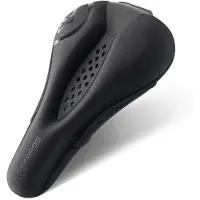 RockBros - Zadelhoes - Gel - voor MBT en Racefiets - Memory Foam - Inclusief Regenhoes - Zwart