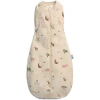 ErgoPouch Cocoon inbaker slaapzak - 0,2 Tog - 2-in-1 Slaapzak - Combi Slaapzak Baby + Inbakerslaapzak - Slaapzakken- Zomerslaapzak - Slaapzak 80 cm - Savannah