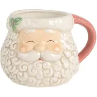 Clayre & Eef Mok Kerstman 550 ml Wit Keramiek