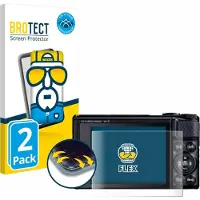 BROTECT - Screenprotector voor Canon PowerShot SX740 HS Lite - Folie Beschermfolie transparant volledig dekking - 2 Stuks