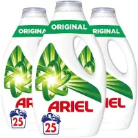 Ariel 3x Vloeibaar Wasmiddel Original 25 Wasbeurten 1,125 Liter