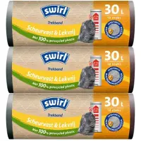 Swirl 3x Afvalzakken Met Trekband 30 Liter 12 Stuks