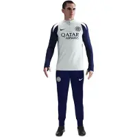 Nike Inter Milan Strike Trainingspak 1/4-Zip 2025-2026 Lichtgrijs Donkerblauw Wit