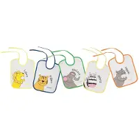 Playshoes - Vijf pak slabbetjes voor kinderen - Orgineel - Onesize - maat Onesize