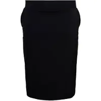 &Co Woman jersey kokerrok zwart female | Maat: l