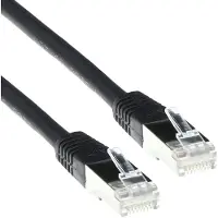 ACT FB9902 LSZH SFTP CAT6 Patchkabel Zwart - 2 meter
