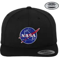 Nasa Insignia Premium Snapback Cap Black