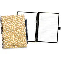 Bambook Leaf uitwisbaar notitieboek - Golden Fields - A5 - Pagina's: Blanco & Gelinieerd - Duurzaam, herbruikbaar whiteboard schrift - Met 1 gratis stift