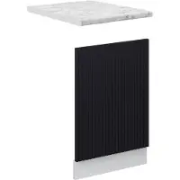 Vicco Fame-Line Frontpaneel – 45 cm, WB Marmer Zwart gestreept