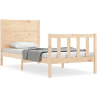 vidaXL Bedframe zonder matras massief grenenhout 100x200 cm