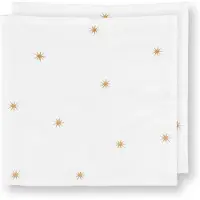 Pip studio Servet Embroidery Stars Gold (Set van 2)-40 x 40 cm