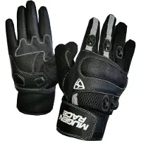 MUGENRACE Halfy Zwarte Handschoenen Maat S