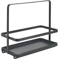 Metaltex Olie-Kruidenrek 23x11x18 cm Zwart/Metaal