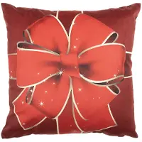 Clayre & Eef Kussenhoes 45x45 cm Rood Polyester