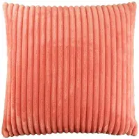 Unique living - 5 stuks - kussenhoes - sierkussen- hoes - fluweel - ribfluweel - brede rib - oranje - 45 x 45 cm - met rits