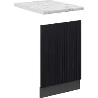 Vicco Fame-Line Frontpaneel – 45 cm, WB Marmer Zwart gestreept