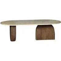 Giga Meubel Salontafel Wessel Travertin Bruin