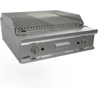 Saro Gas Lavasteen Grill Tafelblad - Model LQ / BS2BB - 423-8805 - Horeca