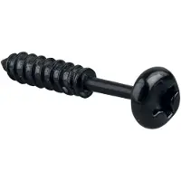EtNox hard and heavy - Gothic Oorstekerset - Screw - zwart | Maat Standard