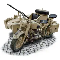 Italeri 7403 – German Military Motorcyle with Sidecar - 1:9