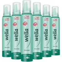 Wella 6x Extra Strong Hold Haarmousse 200 ml
