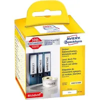Avery Zweckform AVERY Ordnerrugetiket AS0722480 AS0722480 Permanent klevend 59 x 190 mm 1 Rollen à 110 Etiketten
