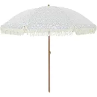 vidaXL Strandparasol 205 x 205 x 210 cm Polyester en Staal Rond