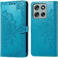 IMoshion Mandala Bookcase voor de Motorola Moto G56 - Turquoise