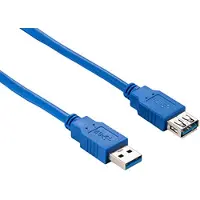 Hamlet XCU3A-MF30 USB-kabel USB 3.2 Gen 1 (3.1 Gen 1) 3 m USB A Blauw