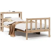 vidaXL Bedframe zonder matras massief grenenhout 90x190 cm