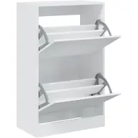 vidaXL Schoenenkast 60x34x96,5 cm bewerkt hout wit