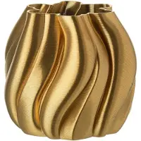 J-Line Vase 3d printing irregular porcelain gold colored