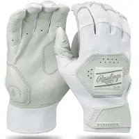 Rawlings - MLB - Honkbal - Softbal - Slaghandschoentjes - Workhorse - WH25BG - Leer - Een Paar - Batting Gloves - Volwassenen - Wit - Small