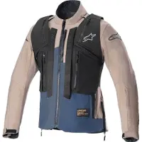 Alpinestars Techdura Jas Falcon Bruin Night Marineblauw Maat XL