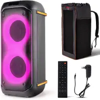 Pyle Bluetooth PA Party Speaker – 160W Karaoke Speaker – Inclusief Draagtasje – 30 x 30 x 67 cm