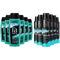 Fa Extreme Cool - Pakket - Douchegel 6 x 250 ml & Deo Spray 6 x 150 ml