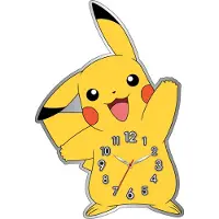 Pokémon Pikachu Gevormde Metalen Wandklok
