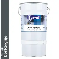 Ruwol 2K Epoxy Vloercoating Donkergrijs (RAL 7011) 5 kg