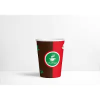 Cheffinger Kartonnen Koffiebeker - 200ml - Rood/Bruin - 500 Stuks