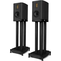 Wharfedale EVO 5.1 Boekenplank Speakers met stands - Hifi Stereo Set - Passieve Speaker - 2-Weg Luidsprekers - Zwart